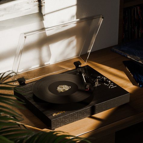 Immerse yourself in the authentic sound of vinyl records. Experience the warmth, depth, and nuances of your music.   Key Features Have a Three-Speed Turntable, Play 33/ 45/ 78 RPM records, allowing you to enjoy your entire vinyl collection. Our player comes with powerful built-in stereo speakers for a room-filling audio experience. Connect your smartphone or tablet via Bluetooth to stream digital music through the player's speakers. Plug in your headphones and enjoy your vinyl records without di Record Playing Aesthetic, Vinyl Records Photography, Record Player Vintage, Vintage Turntable Aesthetic, Vinyl Now Playing, Lp Player, Record Player Aesthetic, Vintage Vinyl Record Player, Window Scenery