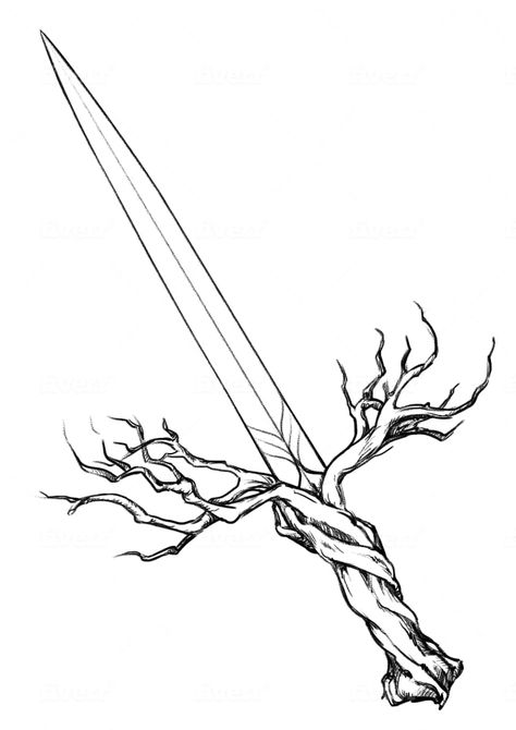 Dagger Drawing, Fantasy Dagger, Fantasy Blade, Small Dragon Tattoos, Knife Drawing, Props Art, Fantasy Props, Tattoo Style Drawings, Black Ink Tattoos