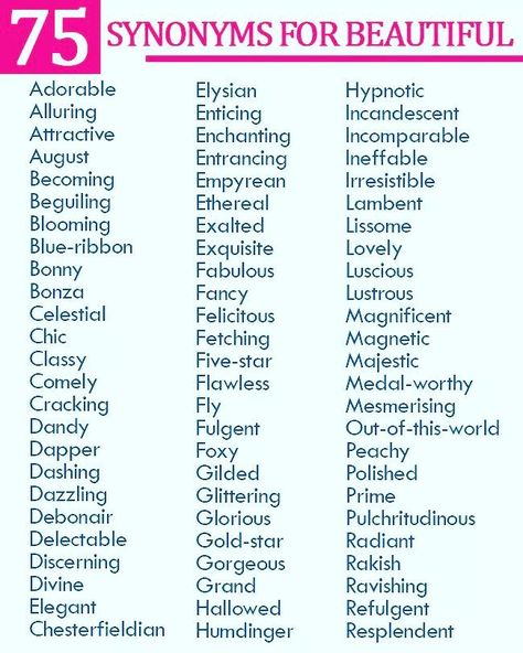 Various ways to say beautiful without being run of the mill More Synonyms For Beautiful, Synonym Of Beautiful, Synonyms For Gorgeous, Synonym For Beautiful, Synonyms Of Beautiful, Gorgeous Synonyms, Words And Their Meanings Beautiful, Synonyms For Pretty, Words To Expand Your Vocabulary