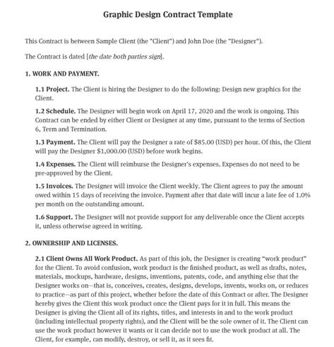 Graphic Design Contract Template | Design Agreement | PDF - Bonsai Graphic Design Contract Templates, Ugc Contract Template Free, Graphic Design Contract, Graphic Design Clients, Design Contract, Free Web Design, Small Business Advice, Professional Graphic Design, Artist Management