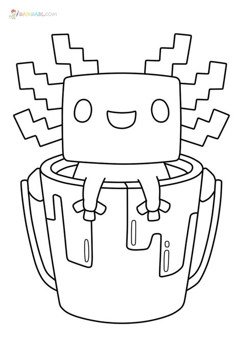 Roblox Coloring Pages, Minecraft Axolotl, Book Sketch, Stumble Guys, Minecraft Coloring Pages, Minecraft Drawings, Farm Animal Coloring Pages, Detailed Coloring Pages, Princess Coloring Pages