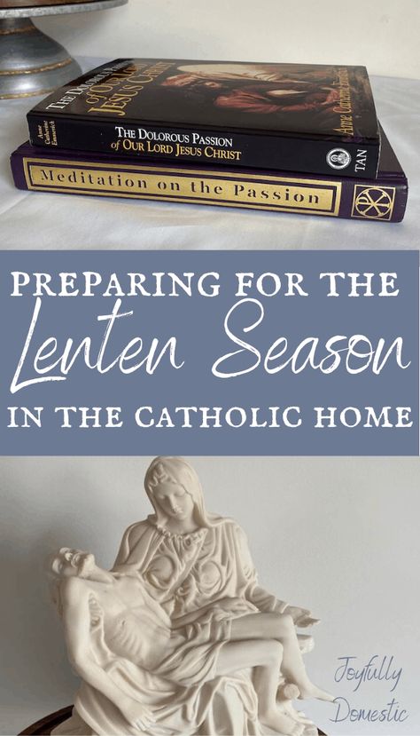 Ideas For Lent Catholic, Catholic Lent Ideas, Lent Preparation, Lent Decorations For Home, Preparing For Lent, Lent Decor, Lent Readings, Lent Ideas, Lent Season