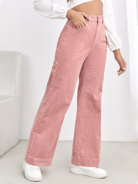 Dark Pink Pants Outfit, Light Pink Jeans Outfit, Curdory Pants Outfit, Peach Pants Outfit, Summer Pallet, Pink Jeans Outfit, Pink Pants Outfit, Peach Pants, Coral Outfit