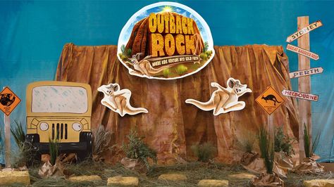 Outback VBS on Pinterest | Australia Crafts, Street Signs and Koalas Australia Crafts, Vacation Bible School Themes, Fishers Of Men, Vbs Themes, Kids Ministry, Magic Treehouse, Outback Australia, Vbs Crafts, Theme Days