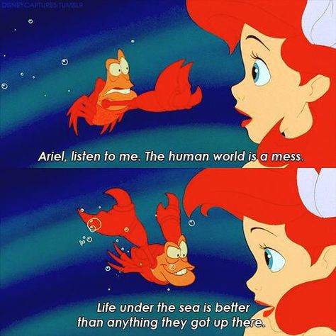 Ariel Quotes, Little Mermaid Quotes, Ariel Under The Sea, Mermaid Quotes, Charming Quotes, Life Under The Sea, Mermaid Life, Quotes Disney, Super Quotes