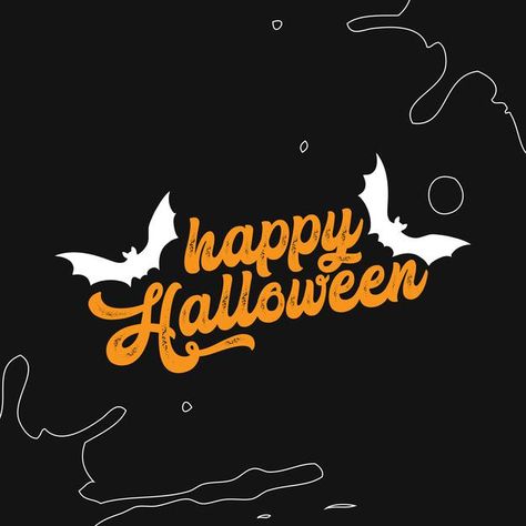 Happy halloween typography lettering wis... | Premium Vector #Freepik #vector #flyer #poster #vintage #abstract Halloween Typography Design, Halloween Lettering, Halloween Typography, Book Cover Design Template, Halloween 23, Brochure Cover Design, Decorative Fonts, Halloween Letters, Business Poster