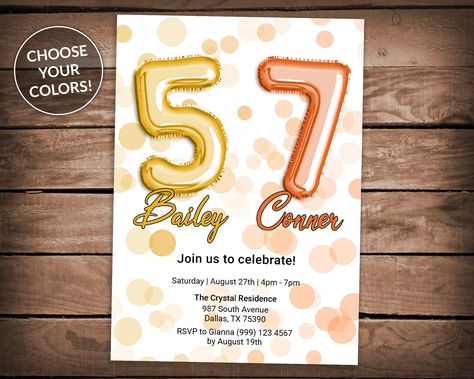 Red Roses Art, Double Birthday Party, Toddler Birthday Themes, Bounce House Birthday Party, Double Birthday Parties, Circus Birthday Invitations, Sibling Birthday Parties, Bounce House Birthday, Carnival Birthday Invitations