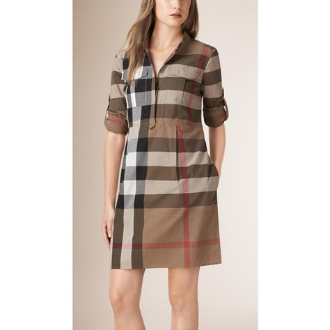 Burberry Check Cotton Shirt Dress (815 CAD) ❤ liked on Polyvore featuring dresses, sleeve shirt dress, burberry, checked shirt dress, pocket dress e long sleeve shirt dress Tailored Dresses, Checked Shirt Dress, Burberry Dress, Cotton Shirts Women, Pakistani Dress, Cotton Shirt Dress, Tailored Dress, Hijab Dress, Pocket Dress