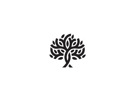 Logos Tree Logo, White, Black, Design, Logos