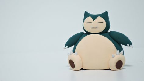 Snorlax Clay Art, Gengar Clay, Pokemon Clay Figures, Pokemon Clay Sculpture, Pokemon Sculpture, Cute Clay, Clay Art, Fondant, Hello Kitty