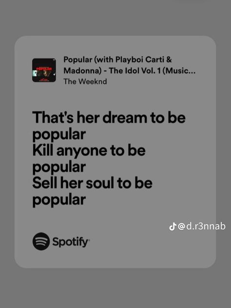 Popular The Weeknd, Weekend Song, Mode Indie, Song Qoutes, The Weeknd Songs, All Lyrics, Collage Book, Tough Love, Vibe Song