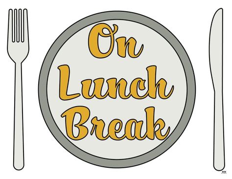 Let people know that you're on a short lunch break with one of these 15 FREE printable out to lunch signs. Print from any personal printer! Lunch Special Sign, Lunch Time Sign, Lunch Break Sign, Out To Lunch Sign, Lunch Quotes, Friend Zone, Everyday Quotes, Lunch Specials, Out To Lunch