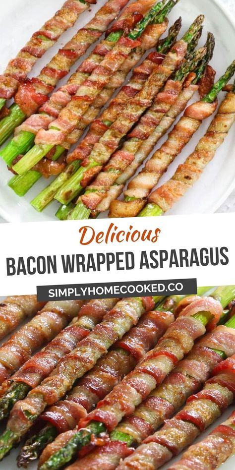 Bacon Wrapped Asparagus Recipes, Bacon Wrapped Recipes, Asparagus Wraps, Wrapped Asparagus, Keto Bacon, Asparagus Bacon, Healthy Food Habits, Bacon Wrapped Asparagus, How To Cook Asparagus