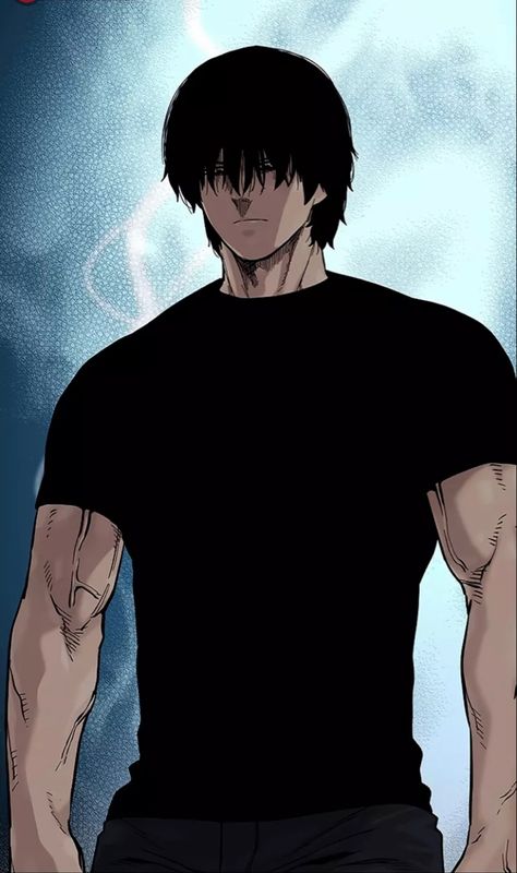 Pugilist Character Art, To Not Die, Boichi Manga, Gym Icon, Aizen Power, Gym Art, Anime Black Hair, Lookism Webtoon, Workout Results