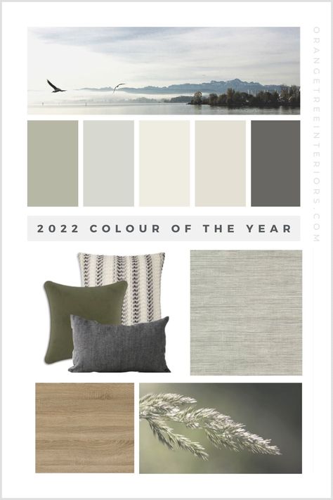 Benjamin Moore's Colour of the Year 2022 & Three Paint Colour Schemes – Orangetree Interiors Colour Of The Year 2022, Home Paint Colour, Koti Diy, Neutral Fall Decor, Interior Design Courses, House Color Palettes, Paint Color Schemes, Benjamin Moore Colors, House Color Schemes