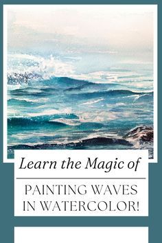 Ever dreamt of capturing the beauty of waves with watercolors? Dive into the artistic realm with Kelogsloops as your guide! This tutorial is a wave-painting adventure designed especially for beginners, offering simple techniques that make watercolor waves a breeze. Kelogsloops, the creative mastermind, leads you step by step, ensuring an easy and enjoyable painting experience. These techniques not only bring waves to life but also arm you with skills for your future projects... Watercolor Ocean Waves Tutorial, Painting Waves Watercolor, Watercolor Wave Painting, Watercolor Waves Tutorial, Watercolor Art Lessons Tutorials, Water In Watercolor, Watercolor Tutorial Step By Step, How To Paint Waves, Paint Waves