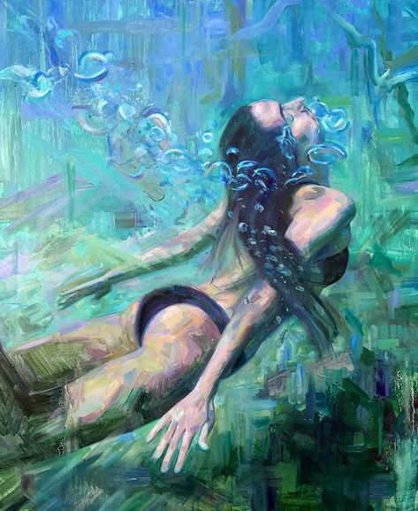 Isabel Emrich, Underwater Painting, Underwater Art, Water Projects, Contemporary Art Painting, Ap Art, 1 Peter, Underwater Photography, 1 John