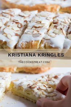 Kringle Recipe, Brunch Casseroles, Almond Desserts, Almond Pastry, Danish Food, Sloppy Joe, Almond Flavor, Swedish Recipes, Coconut Cookies