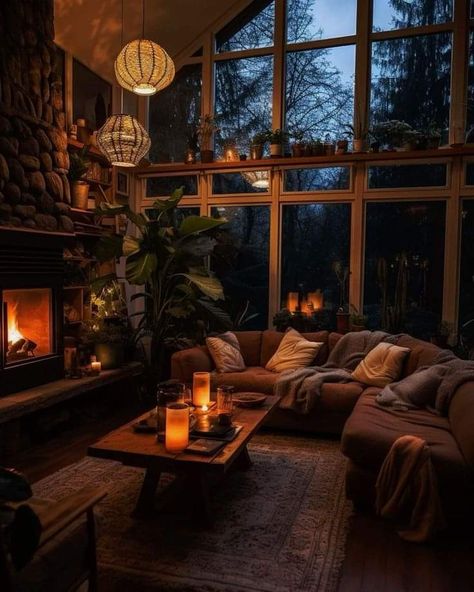 Little Apartment Aesthetic, Log Cabin Living Room, Rustic Living Room Ideas, Living Room Rustic, Earthy Living Room, Log Cabin Living, Living Room Decor On A Budget, Cabin Living Room, Rustic Living Room Furniture