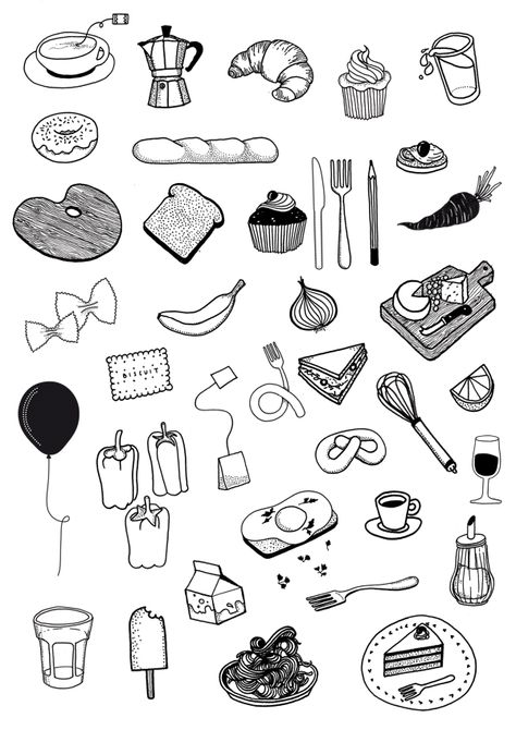 Food Tattoos, Notebook Doodles, Circle Tattoos, Handpoke Tattoo, Red Ink Tattoos, Tattoo Flash Art, Sketch Inspiration, Food Drawing, Line Illustration