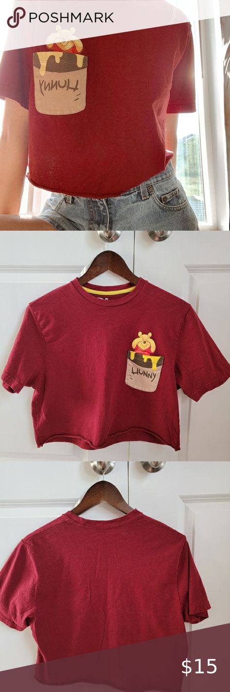 Disney Winnie The Pooh Crop Top Disney Crop Tops, Winnie The Pooh Crop Top, Winnie The Pooh Outfit, Outfit For Women, Cropped Shirt, Disney World Trip, Pooh Bear, Disney Winnie The Pooh, Disney Tops