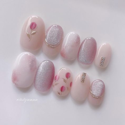 Japan Inspired Nails, Japanese Nail Art Kawaii, Nail Art Japanese, Nail Summer, Self Nail, Japanese Nail, Soft Gel Nails, Hello Nails, Nail Time