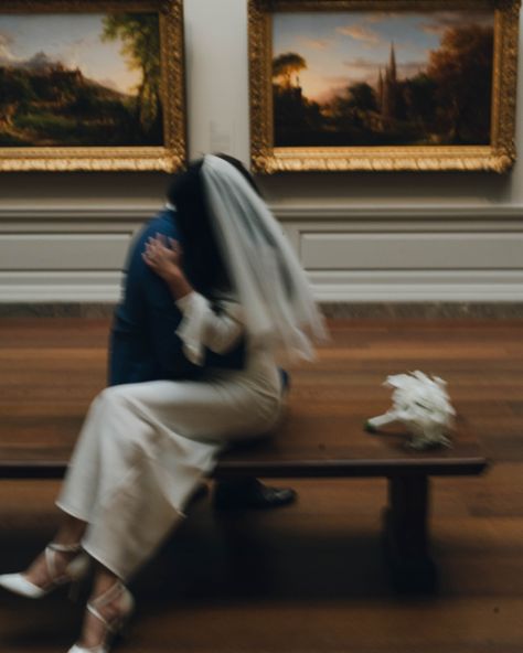 those “just married” feels 🤍 the last one is my favorite • • elopement at national gallery of art museum • #ngadc #dcelopement #dcelopementphotographer #dmvelopementphotographer Wedding Photo Art Gallery, Wedding In Museum, Wedding Photo Art, Museum Wedding Photos, Art Museum Wedding, Art Gallery Wedding, Candid Engagement Photos, Wedding Aesthetics, Wedding Simple