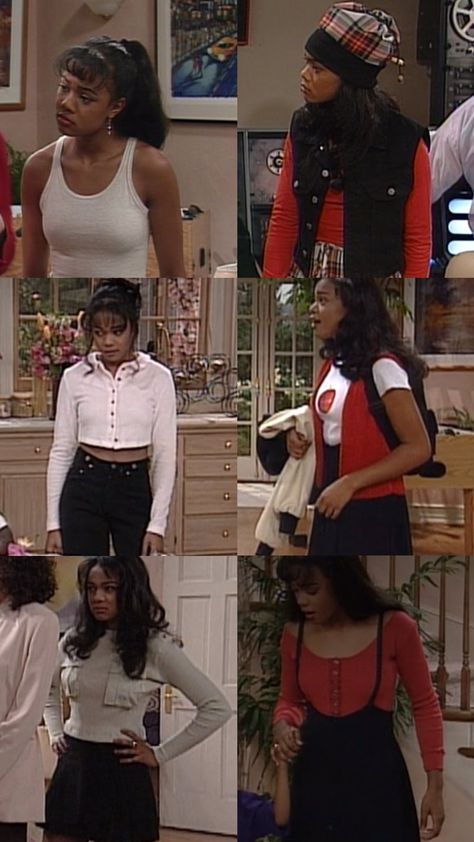 𝒍𝒊𝒂 𝒕𝒉𝒆 𝒍𝒂𝒎𝒃.🏹 on Twitter: "ashley banks outfits from the fresh prince of bel-air (1990-1996). a 90s fashion icon she is!… " Tv Shows Outfits, 90s Tv Shows Outfits, Fresh Prince Outfits, Ashley Banks Outfits, Black 90s Fashion, Ashley Banks, 90’s Outfits, Black 90s, 90s Inspired Outfits