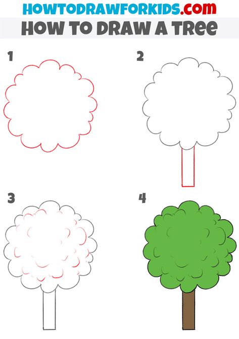 how to draw a tree step by step Step By Step Drawing For Preschoolers, How To Draw Kindergarten Step By Step, How To Draw Trees Easy, How To Draw A Tree Step By Step, How To Draw A Tree Easy, How To Draw Trees Step By Step, How To Draw A Tree Step By Step Easy, Easy Doodles Drawings Simple, How To Draw Step By Step Easy