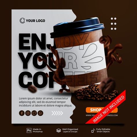 Coffee Label Design, Coffee Poster Design, Special Coffee, Enjoy Your Coffee, Instagram Branding Design, Restaurant Poster, Coffee Label, Presentation Design Layout, Afrique Art