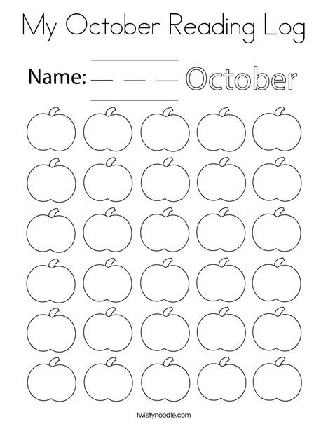 My October Reading Log Coloring Page - Twisty Noodle October Reading Tracker, October Reading Challenge, September Reading Log, Kindergarten Reading Log, Texas Homeschool, October Coloring Pages, Monthly Reading Log, Monthly Reading Logs, Pumpkin Reading