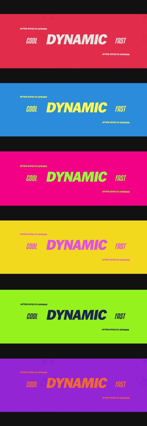 Colorful & Energetic Slideshow by xFxDesigns | VideoHive Energetic Design Graphics, Sportswear Color Palette, Energetic Website Design, High Energy Color Palette, Image Logo Design, Text Color Palette, Bold Colors Palette, Energetic Colour Palette, Typography Color Palette