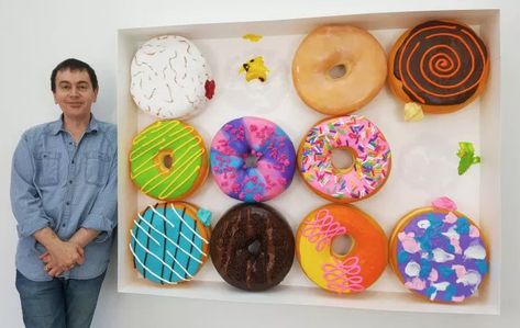 Peter Anton, Creative Placemaking, Donut Art, Fake Food Props, Food Sculpture, Sculpture Projects, Middle School Art, Cookie Art, Art Style Inspiration