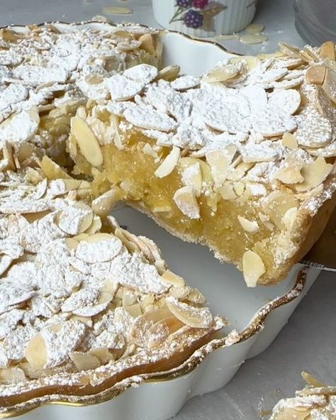 Dee & Sweets on Instagram: "Delicious, quick-prep: This Almond Croissant Tart is so incredibly dreamy. From the delicious almond flavor to the perfect texture from the frangipane, this tart has it all. Because it’s already so moist, it doesn’t require any frosting. This almond tart takes minutes to make, especially if you use premade pie crust as the bottom layer.   Comment “recipe” to have this recipe sent to you. Enjoy!   #almondcroissant #almondtart #almondpie #almond #bakingvideo #baking #dessert #frangipane" Apple Almond Tart, Vegan Almond Tart, Almond Tart Crust, Almond Croissant Tart, Almond Frangipane Croissant, Premade Pie Crust, Almond Pie, Almond Tart, Baking Videos