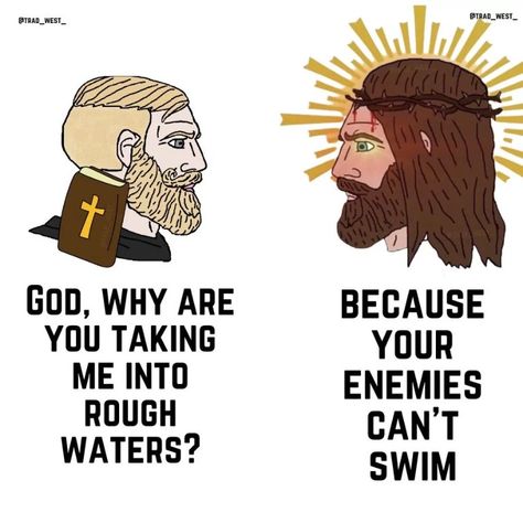 Christian Cartoons, Jesus Memes, Christian Jokes, Bible Humor, I Love You God, Christian Quotes God, Bible Motivation, Good Luck Quotes, Christian Bible Quotes