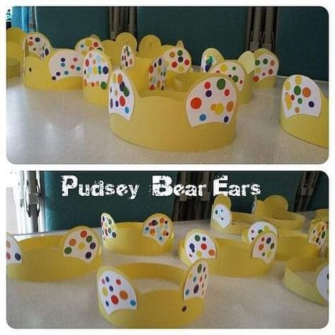 Pudsey Bear, Bear Craft, Eyfs Activities, Nursery Activities, Bear Crafts, Fall Crafts For Kids, Bear Hat, Autumn Crafts, Craft Club