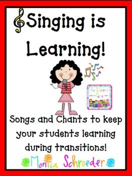 Singing is Learning: Music CD and File Learning Singing, Classroom Management Songs, Transition Songs, Math Songs, Holiday Song, Song Posters, Classroom Songs, Preschool Music, Preschool Songs