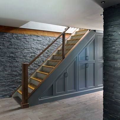 Under Basement Stairs, Bar Pictures, Basement Staircase, Basement Stairs Ideas, Rustic Basement, Basement Layout, Staircase Storage, Modern Basement, Basement Inspiration