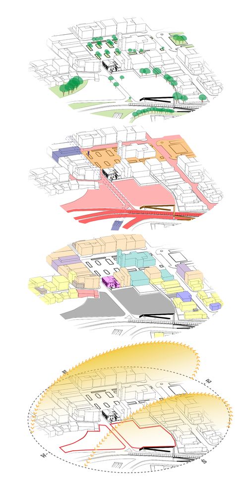 Site Analysis Building, Building Orientation Diagram, Site Surrounding Analysis, Building Analysis Diagram, Building Typology Diagram, Site Diagram Analysis, Site Analysis Sun Path, Sun Path Diagram Architecture, Site Analysis Architecture Diagram