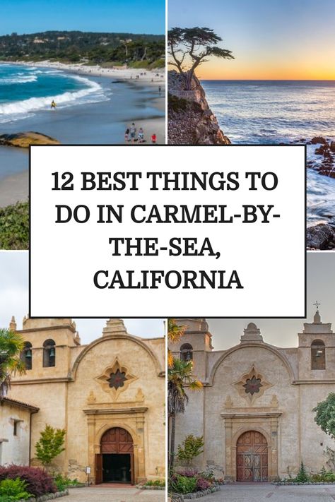 "Scenic views and historical landmarks in Carmel-by-the-Sea, California." Things To Do Carmel By The Sea, Things To Fo, Carmel By The Sea California, California Coast Road Trip, Carmel Beach, Carmel California, Carmel Valley, Carmel By The Sea, Monterey Bay