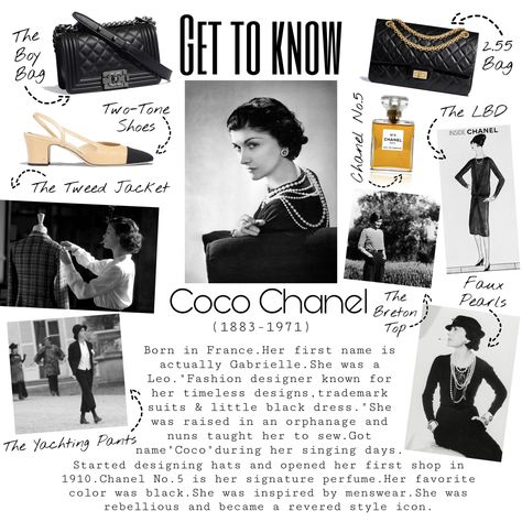 Quick facts about Coco Chanel! Chanel Newsletter, Chanel Presentation, Vintage Chanel Aesthetic, Coco Chanel Decor, Coco Chanel Aesthetic, Girly Magazine, Chanel Campaign, Quote Accessories, Fashion Designer Aesthetic