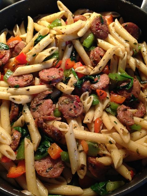 Turkey Sausage Pasta, Turkey Kielbasa Recipes, Healthy Sausage Recipes, Kabasa Recipes, Tuscan Sausage, Summer Sausage Recipes, Turkey Sausage Recipes, Turkey Italian Sausage, Smoked Sausage Recipes