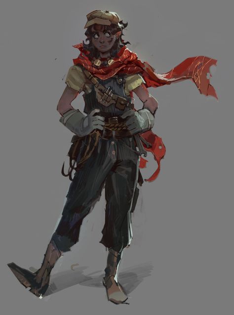 ArtStation - Quirrel, DND Character Design Dnd Artificer Art, Dnd Artificer Character Design, Dnd Character Design, Thief Character, Rogue Character, Steampunk Character, Steampunk Couture, D&d Minis, Modern Fantasy