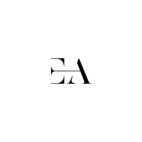 A E Tattoo, Ea Logo Design Letter, E And A Logo, Ea Logo Design, Ae Monogram, Ea Monogram, E Typography, Ea Logo, Charity Logo Design