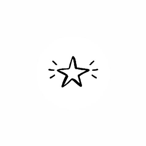 Cute Stars Drawing, Acubi Tattoo, Black Line Tattoo, Y2k Stickers, Black And White Photo Wall, Scribble Art, Dad Tattoos, Simple Line Drawings, Doodle Icon