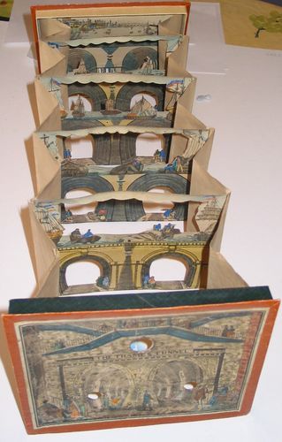 Crystal Palace Peepshow Tunnel Book, Lane's of London, 1851 with single peephole Movable Book, Victorian Toys, Tunnel Book, Toy Theatre, Paper Engineering, Paper Pop, Book Sculpture, Book Arts, Pop Up Book