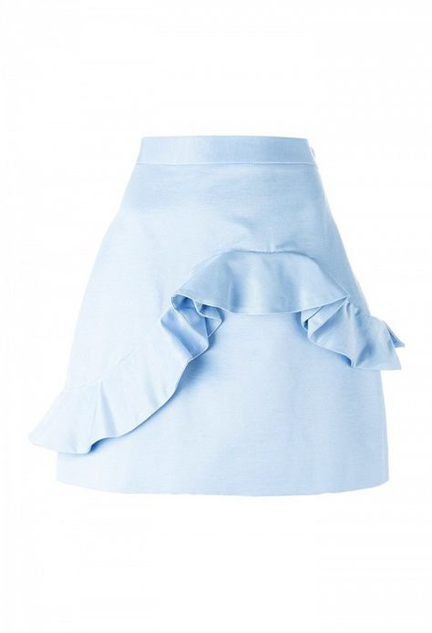 Harry Styles Concert Outfits, Short Ruffle Skirt, Light Blue Skirt, Flare Dress Casual, Light Blue Skirts, Mini Skirt Summer, Frilly Skirt, Ruffled Mini Skirt, African Prom Dresses