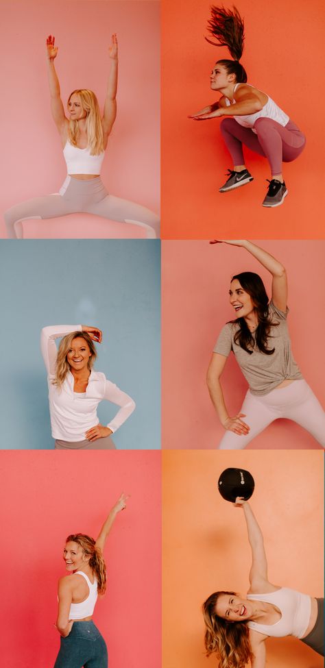 Fitness Branding Photoshoot, Barre Code, Workout Photoshoot, Photo Shoot Inspiration, Colorful Walls, Fitness Branding, Fall Fitness, Balanced Living, Gym Photos