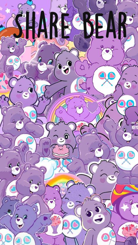 I love share bear she is my favorite care bear Iphone Wallpaper Inspirational, Colored Characters, Halloween Make Up, Bear Wallpaper, Halloween Make, Care Bear, Care Bears, Screen Wallpaper, Teen Wolf