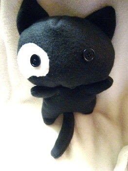 Cat Plushy Diy, Crow Plush Pattern, Diy Cat Plush, Plushie Drawing, Stuffed Black Cat, Cat Plush Pattern, Sewing Plushies, Sewing Cat, Plush Diy